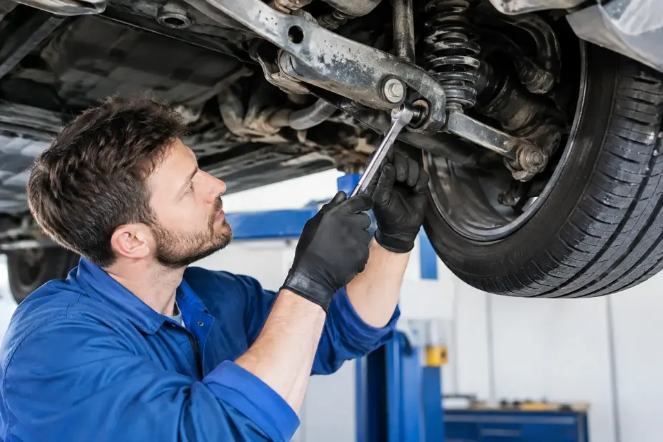 Salzschaden Reparatur am Fahrwerk richtig planen – Symbolbild (KI-generiert)