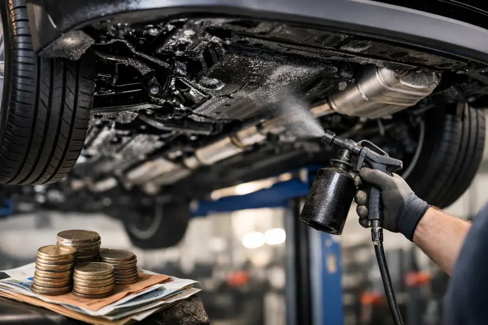 Was kostet Unterbodenschutz am Auto wirklich? – Symbolbild (KI-generiert)