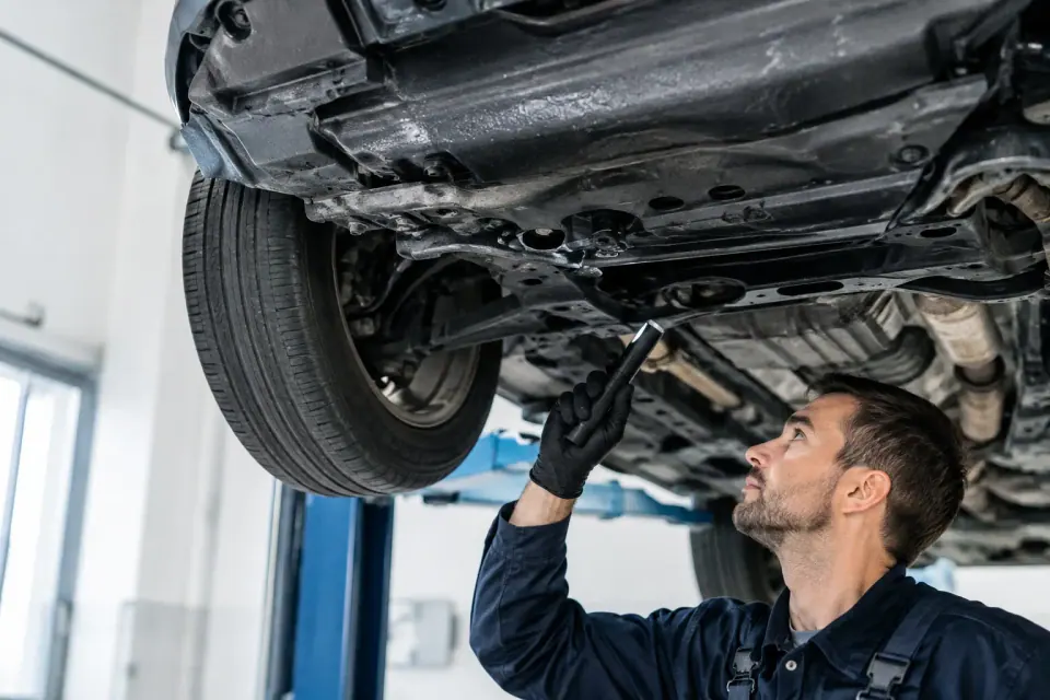 Wie lange hält Unterbodenschutz am Fahrzeug? – Symbolbild (KI-generiert)